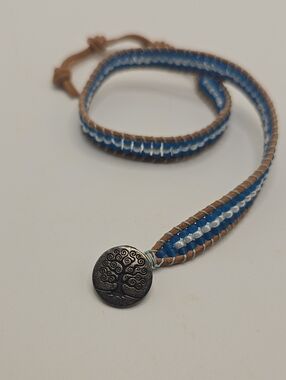 ALEXA MARTHA designs Lapis Lazuli Beaded Tree of Life Wrap Bracelet